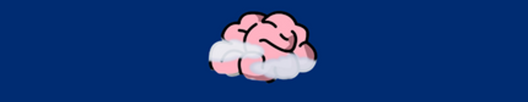 Think Twice Act Once Avoid Brain Fog Image Card Blue