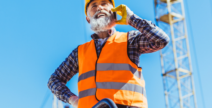 Worker On Phone